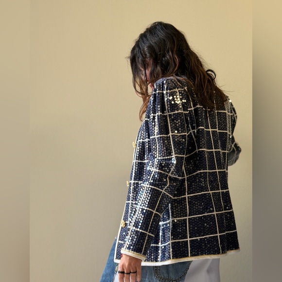 Vintage Karen Lawrence by Mathew Sequin Chanel Like Blazer - Picture 3 of 17